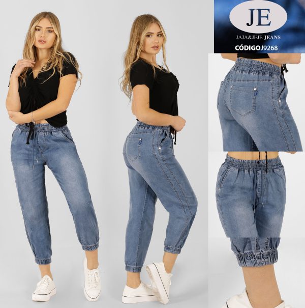 Jogger corto azul