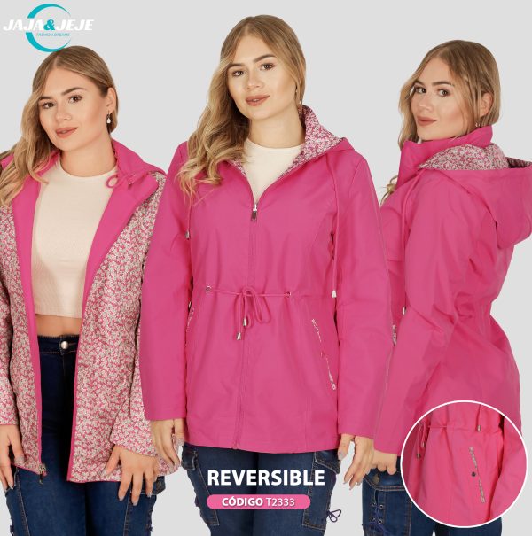 Cortaviento reversible floreado - Imagen 3
