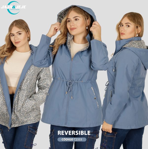 Cortaviento reversible floreado - Imagen 4