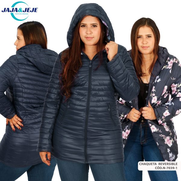 Cortaviento reversible floreado - Imagen 3