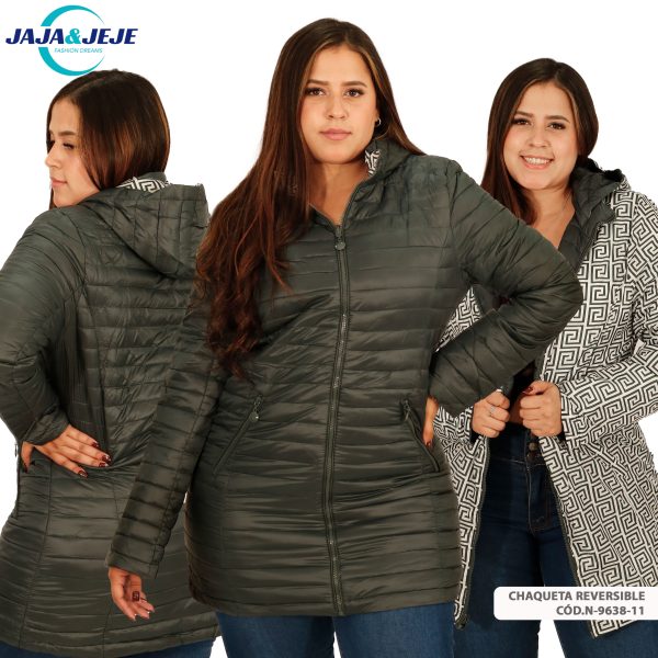 Chaqueta reversible larga - Imagen 2