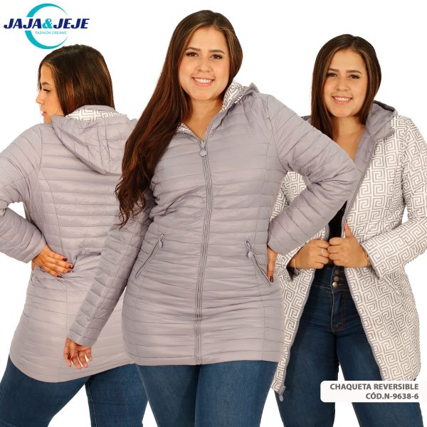 Chaqueta reversible larga - Imagen 5