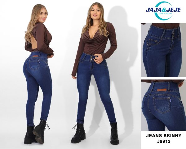 Jeans Pitillo azul